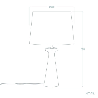 Lámpara de Mesa Madera Rani ILUZZIA