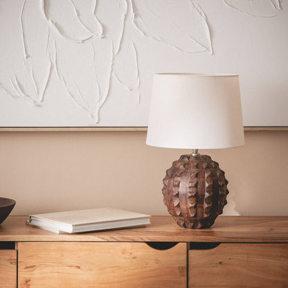 Lámpara de Mesa Madera Samesh II ILUZZIA