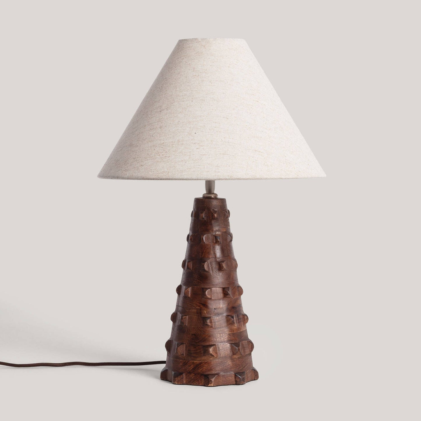 Lámpara de Mesa Madera Samesh ILUZZIA
