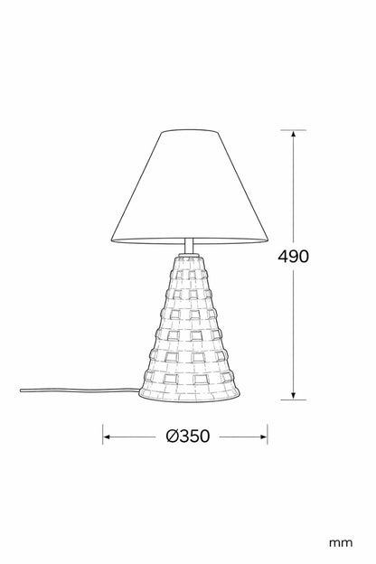 Lámpara de Mesa Madera Samesh ILUZZIA
