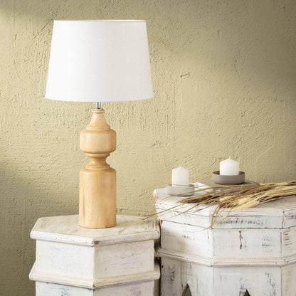 Lámpara de Mesa Madera Sansa ILUZZIA