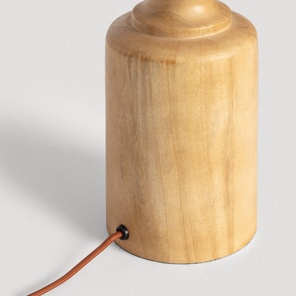 Lámpara de Mesa Madera Sansa ILUZZIA