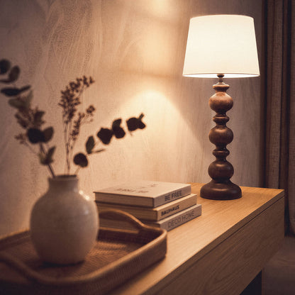 Lámpara de Mesa Madera Zeda Stuvan