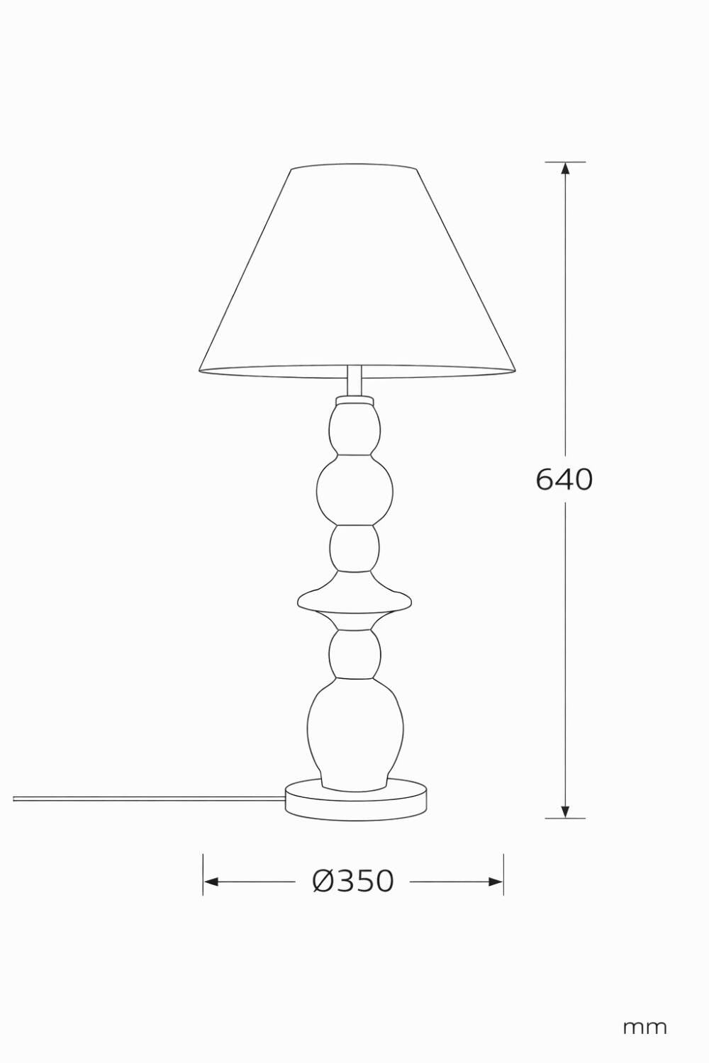 Lámpara de Mesa Madera Tanish ILUZZIA