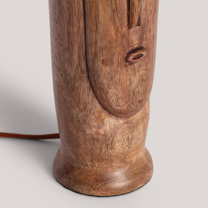 Lámpara de Mesa Madera Tótem ILUZZIA