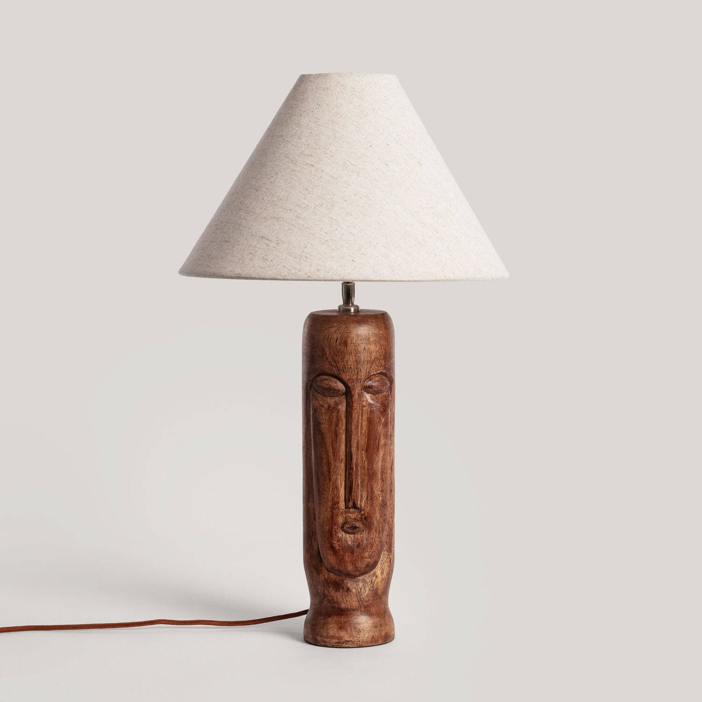 Lámpara de Mesa Madera Tótem ILUZZIA