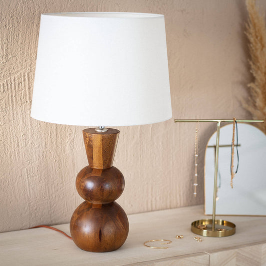 Lámpara de Mesa Madera Vinda ILUZZIA