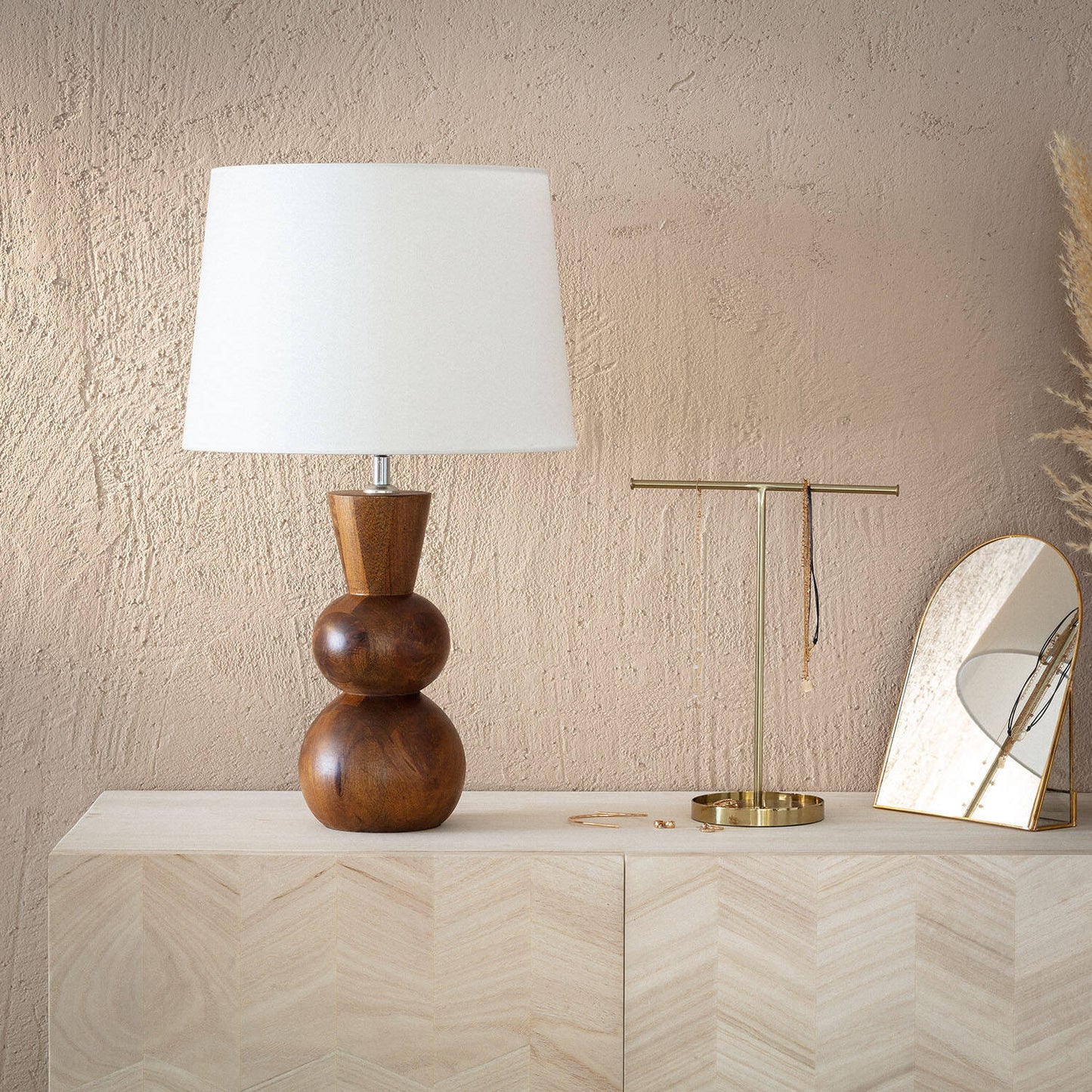 Lámpara de Mesa Madera Vinda ILUZZIA