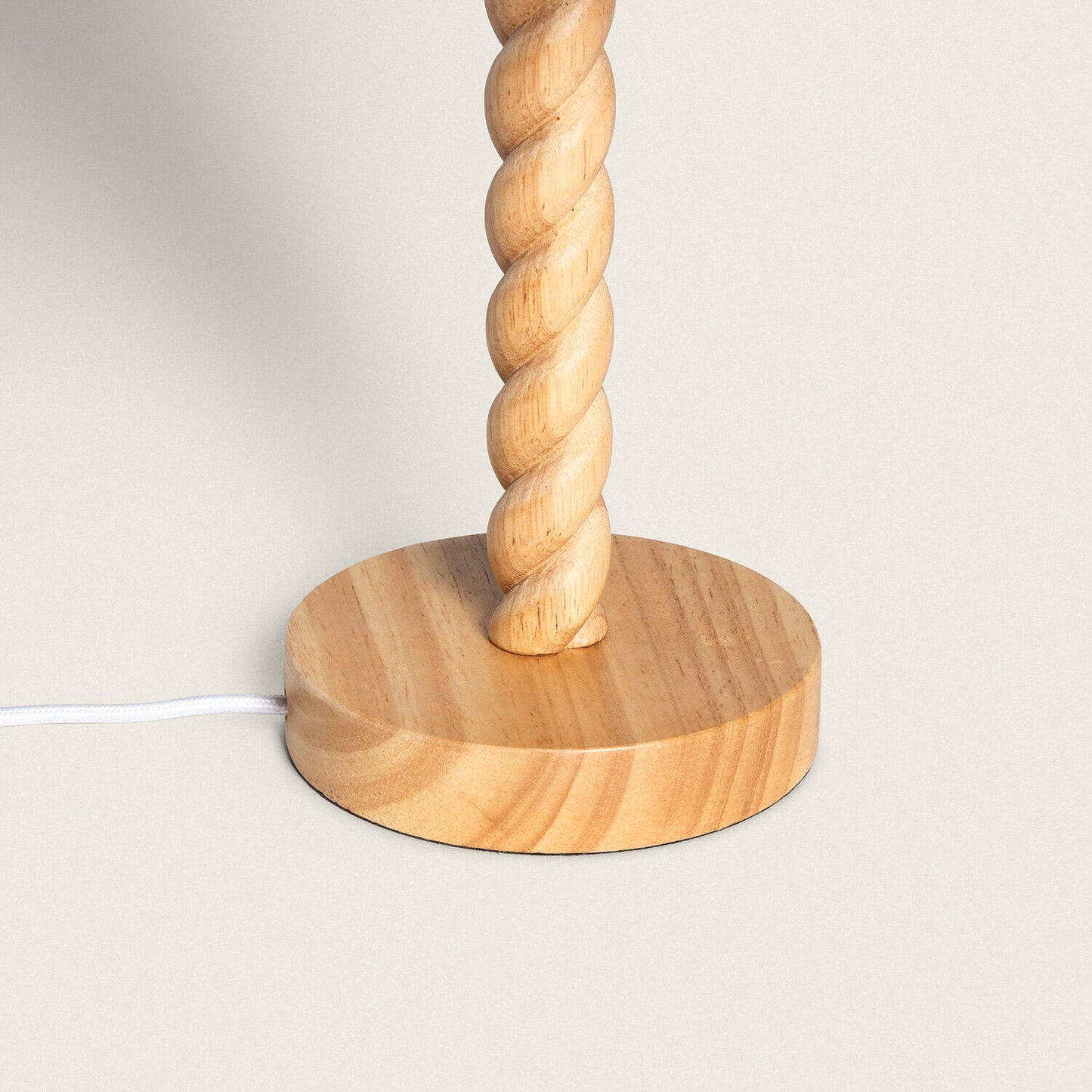 Lámpara de Mesa Madera y Tela Moorea