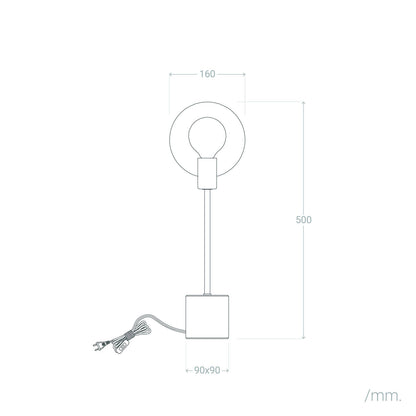 Lámpara de Mesa Mármol y Metal Argos