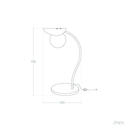 Lámpara de Mesa Metal Bratonci
