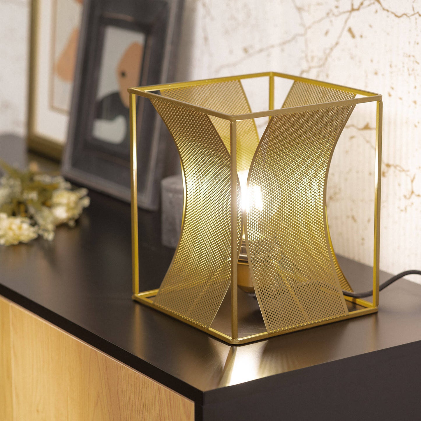 Lámpara de Mesa Metal Auro