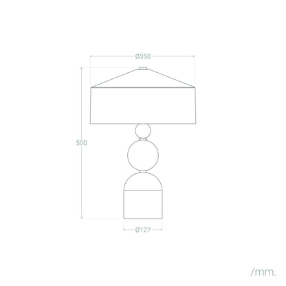 Lámpara de Mesa Metal Bokala Bougy