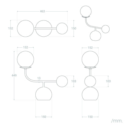 Lámpara de Mesa Metal Bradwall