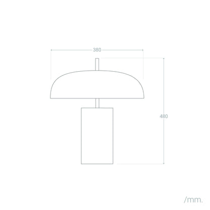Lámpara de Mesa Metal Dolena