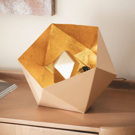 Lámpara de Mesa Metal Gold Elia