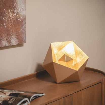 Lámpara de Mesa Metal Gold Elia