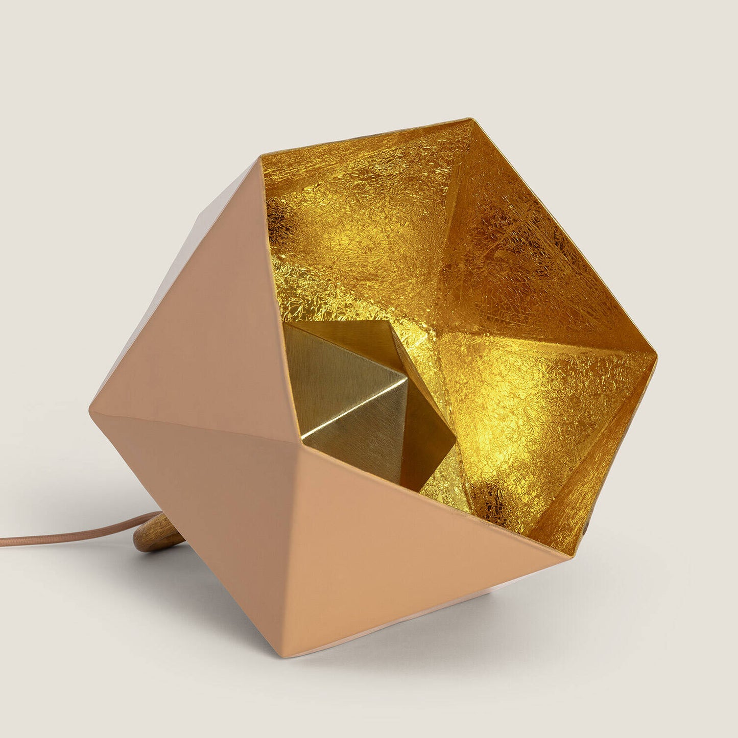 Lámpara de Mesa Metal Gold Elia