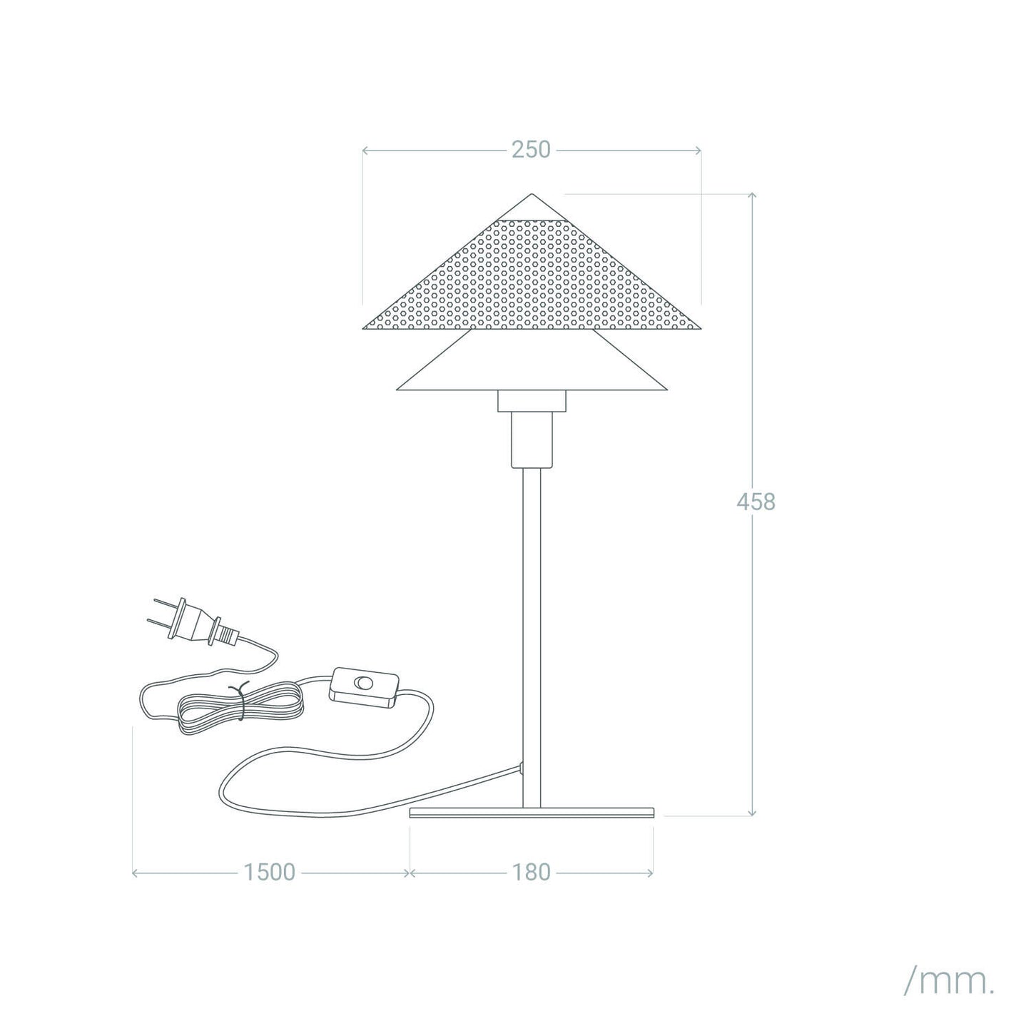 Lámpara de Mesa Metal Hesper