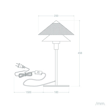 Lámpara de Mesa Metal Hesper