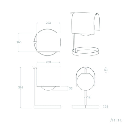 Lámpara de Mesa Metal Heswall