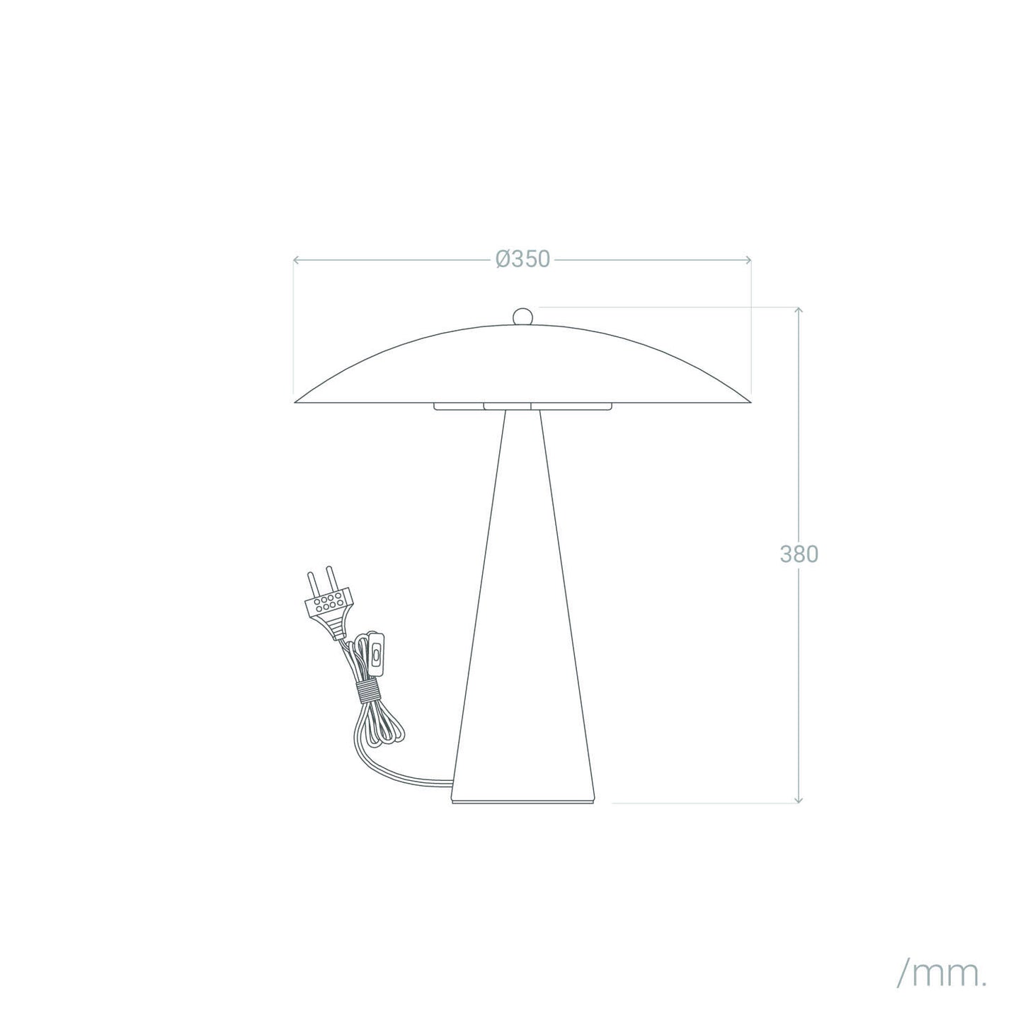 Lámpara de Mesa Metal Irmah