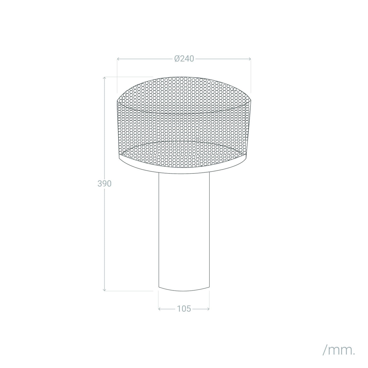 Lámpara de Mesa Metal Kondavil