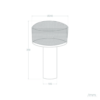 Lámpara de Mesa Metal Kondavil