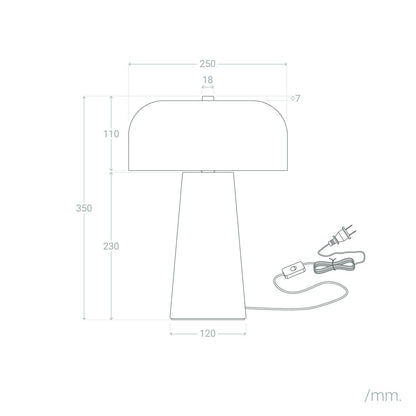 Lámpara de Mesa Metal Kupla