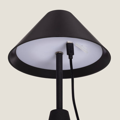Lámpara de Mesa LED Portátil para Exterior Metal con Batería Recargable Chamle