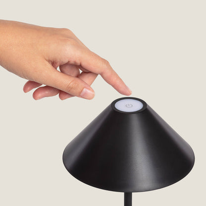 Lámpara de Mesa LED Portátil para Exterior Metal con Batería Recargable Chamle