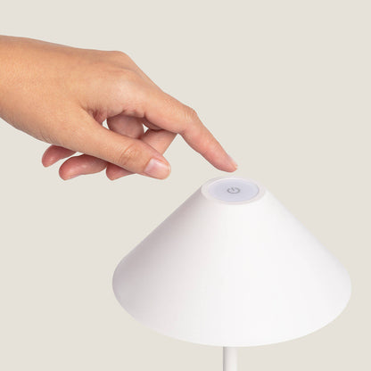 Lámpara de Mesa LED Portátil para Exterior Metal con Batería Recargable Chamle