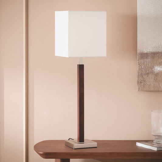Lámpara de Mesa Madera y Metal Lizza
