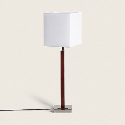 Lámpara de Mesa Madera y Metal Lizza