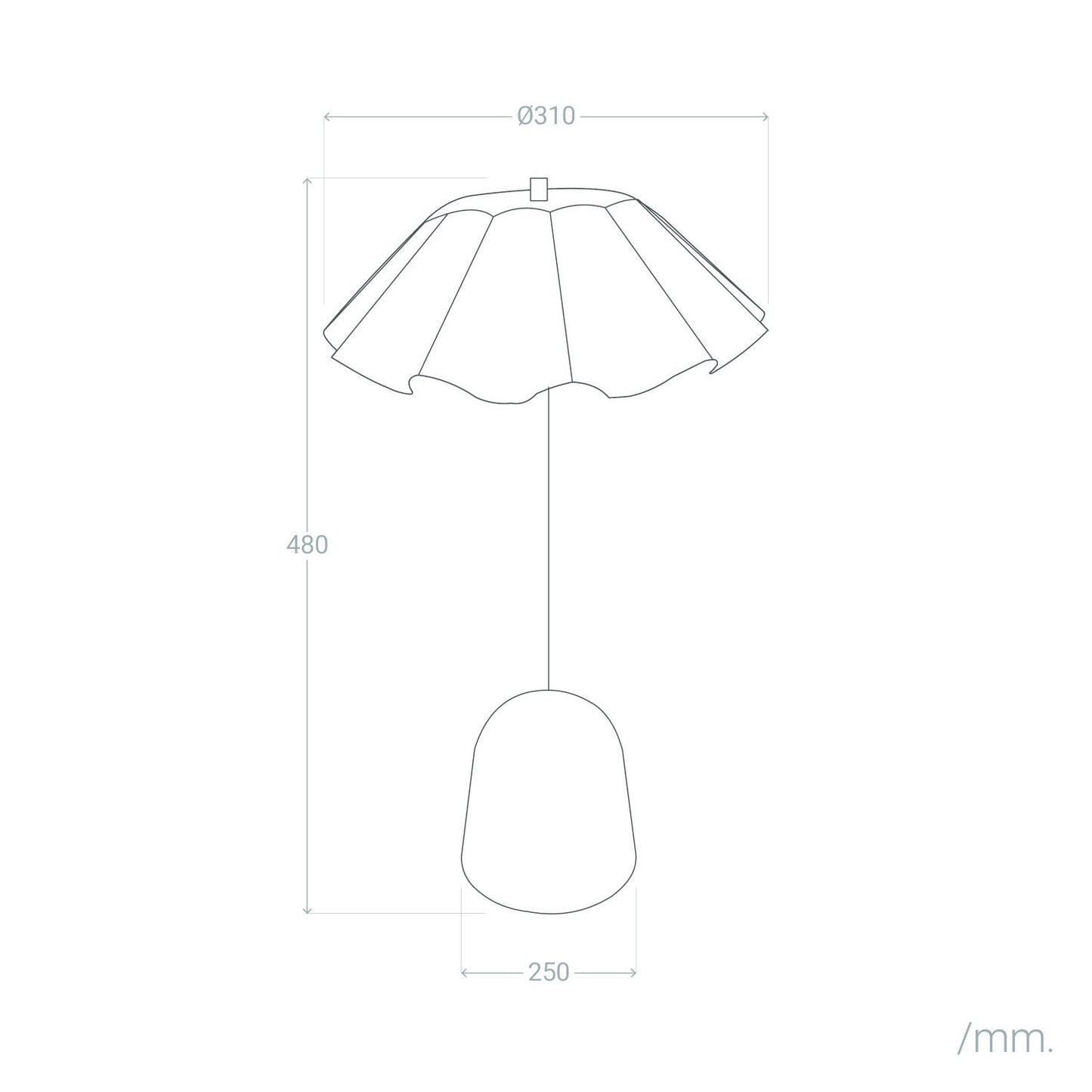 Lámpara de Mesa Metal Nallur