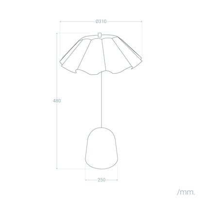 Lámpara de Mesa Metal Nallur