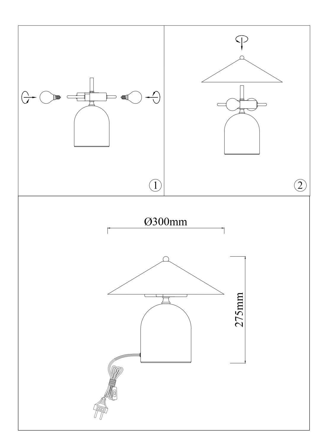 Lámpara de Mesa Metal Noa