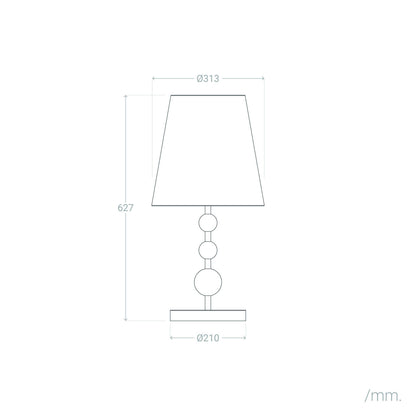 Lámpara de Mesa Metal Nunda