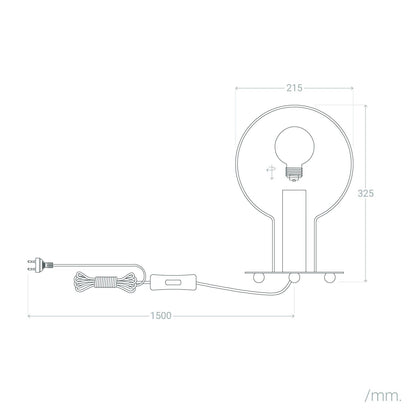 Lámpara de Mesa Metal Otos