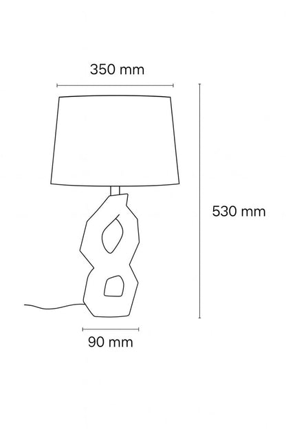 Lámpara de Mesa Metal Reyansh ILUZZIA