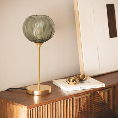 Lámpara de Mesa Metal y Cristal Klimt