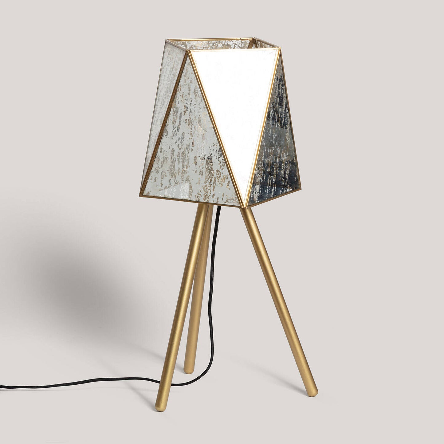 Lámpara de Mesa Metal y Cristal Mattina ILUZZIA