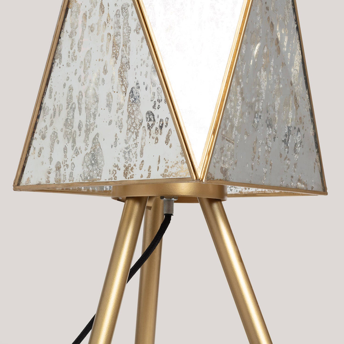 Lámpara de Mesa Metal y Cristal Mattina ILUZZIA