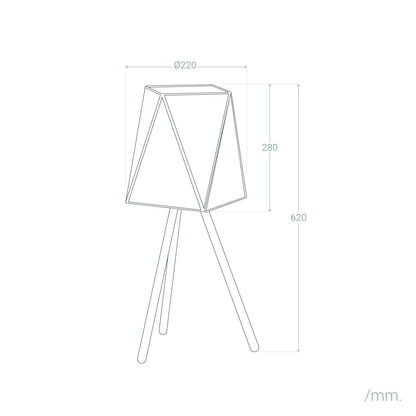 Lámpara de Mesa Metal y Cristal Mattina ILUZZIA