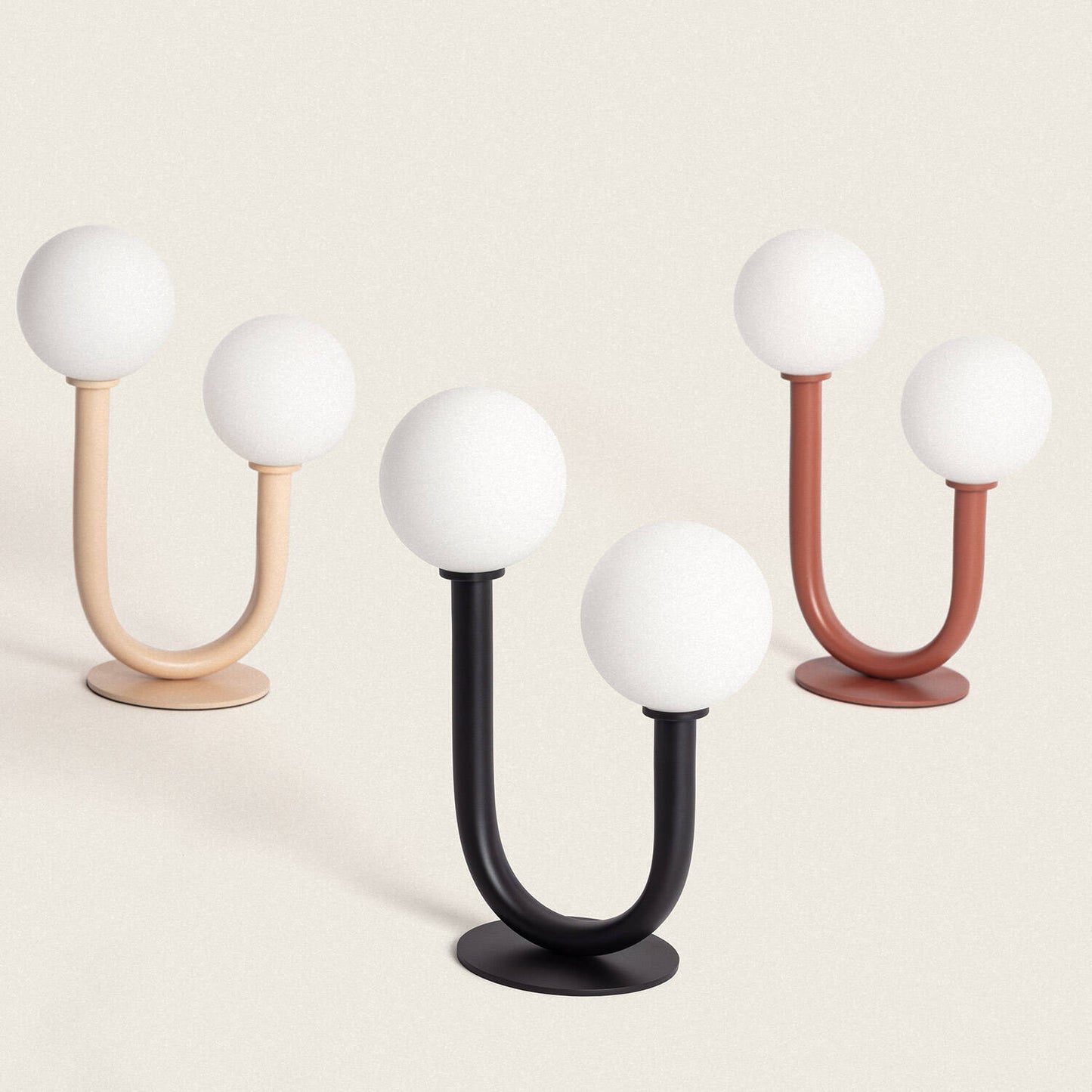Lámpara de Mesa Metal y Cristal Zeina