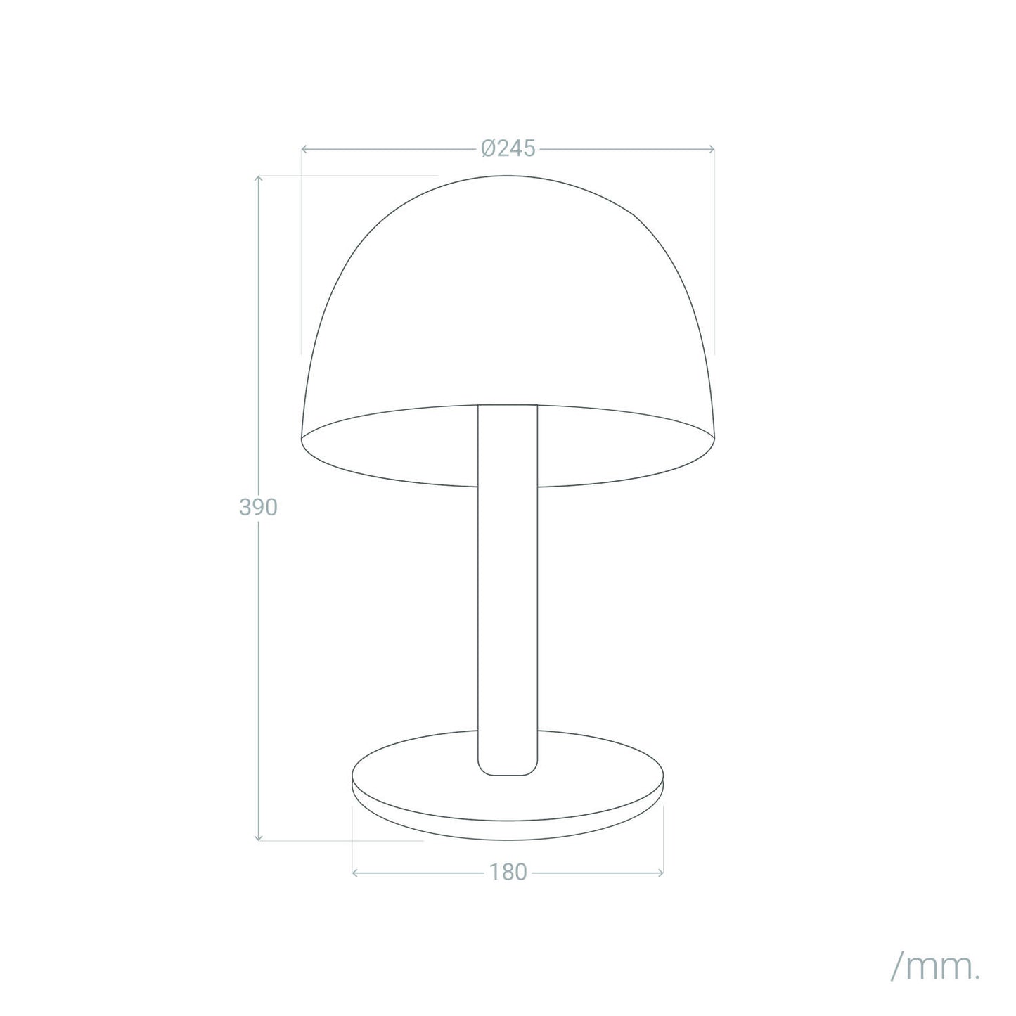 Lámpara de Mesa Metal y Madera Mallavi