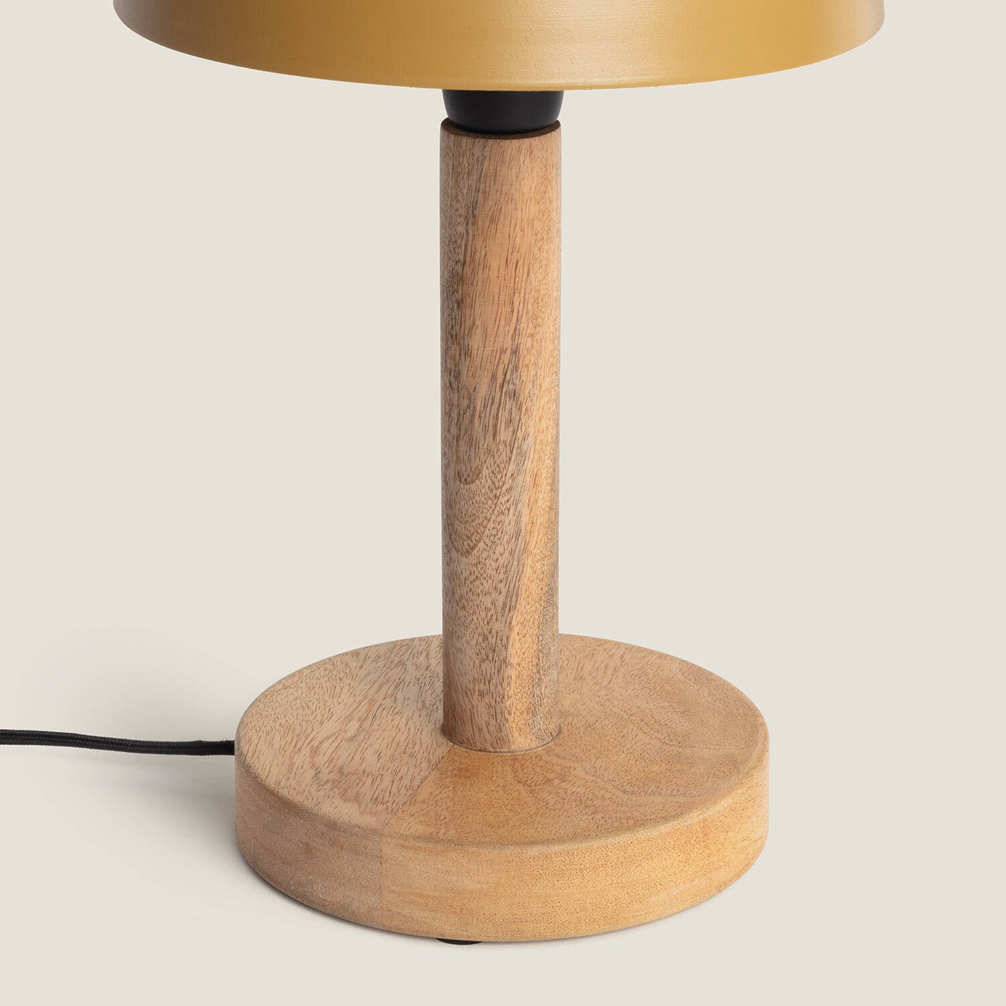 Lámpara de Mesa Metal y Madera Mallavi