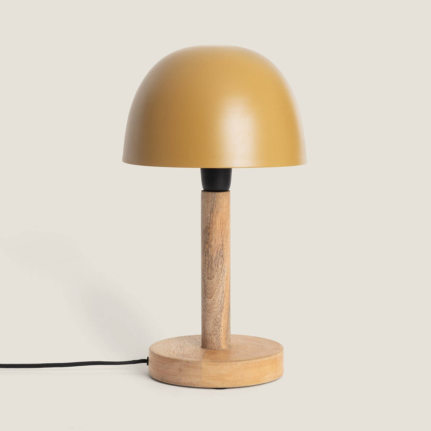 Lámpara de Mesa Metal y Madera Mallavi