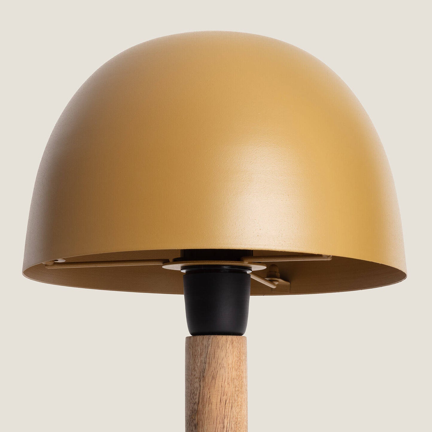 Lámpara de Mesa Metal y Madera Mallavi