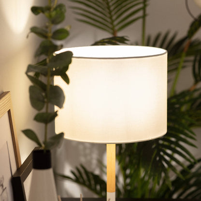Lámpara de Mesa Metal y Madera Silinda WiFi con Regulador